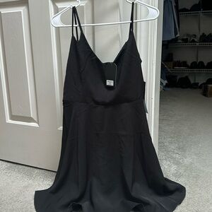 Simple new with tags black mini dress